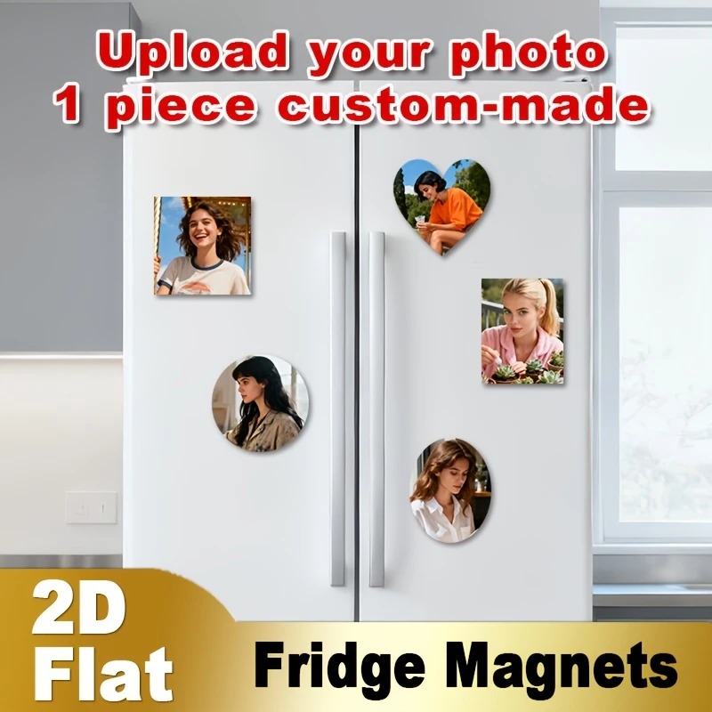 Home Decor Com - Custom Photo Fridge Magnet 2D Flat