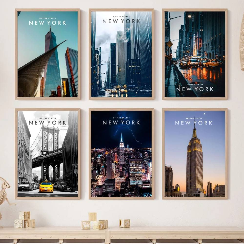 Home Decor New York - New York City Landscape Paper Poster
