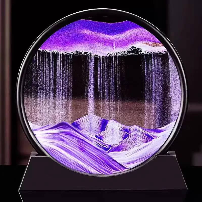 Sand Art Picture - 3D Moving Sand Art Picture Round