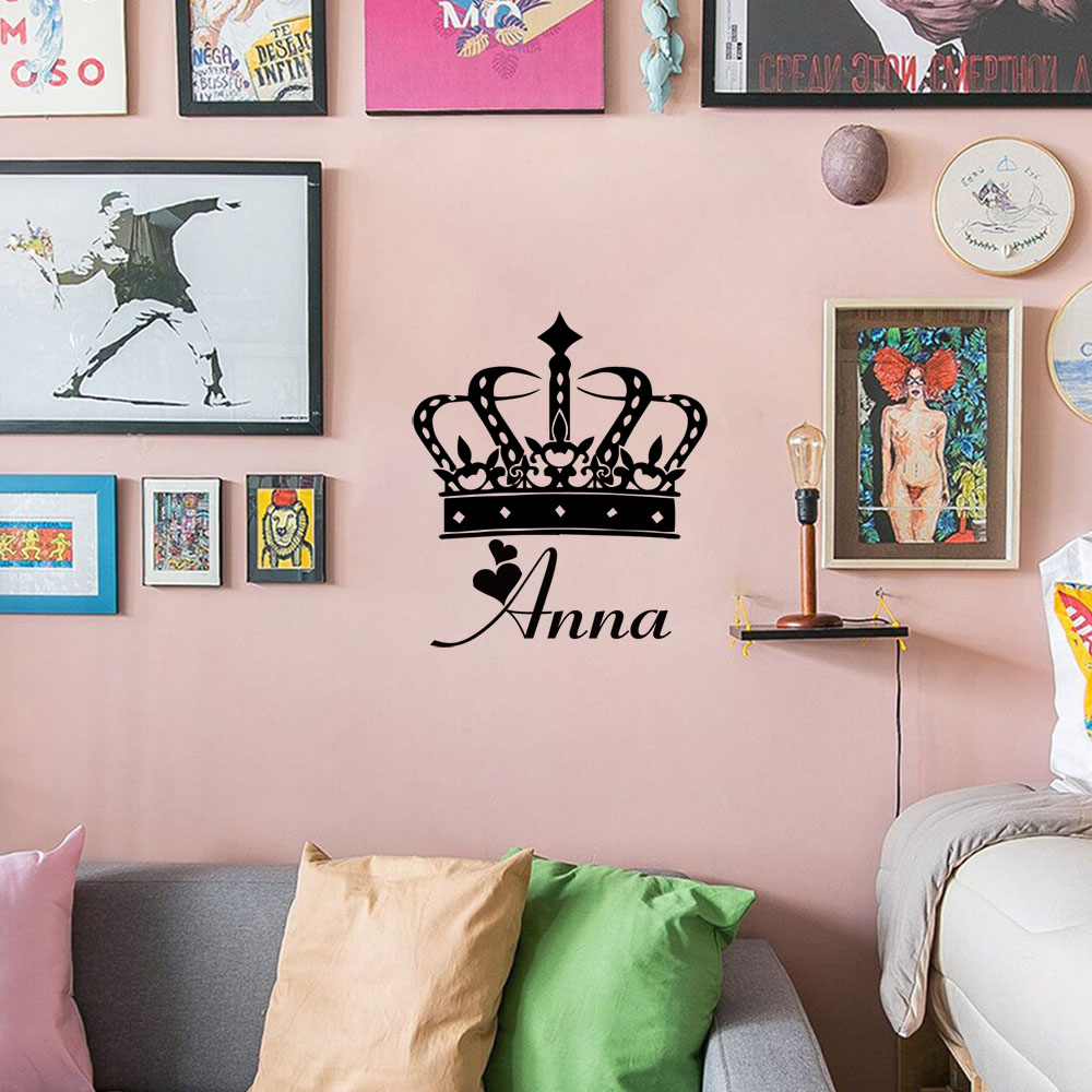 Home Decor Wall Stickers - 1PC Excellent Queen Personalized Text Pvc