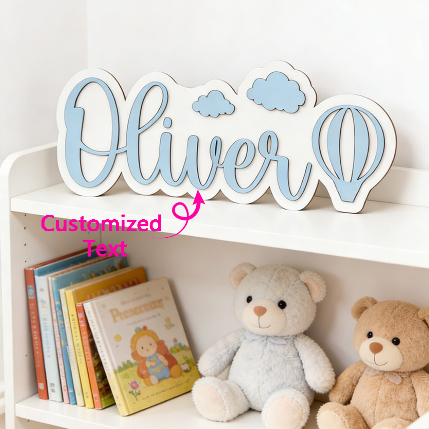 Home Decor Com - Personalized Hot Air Balloon & Cloud