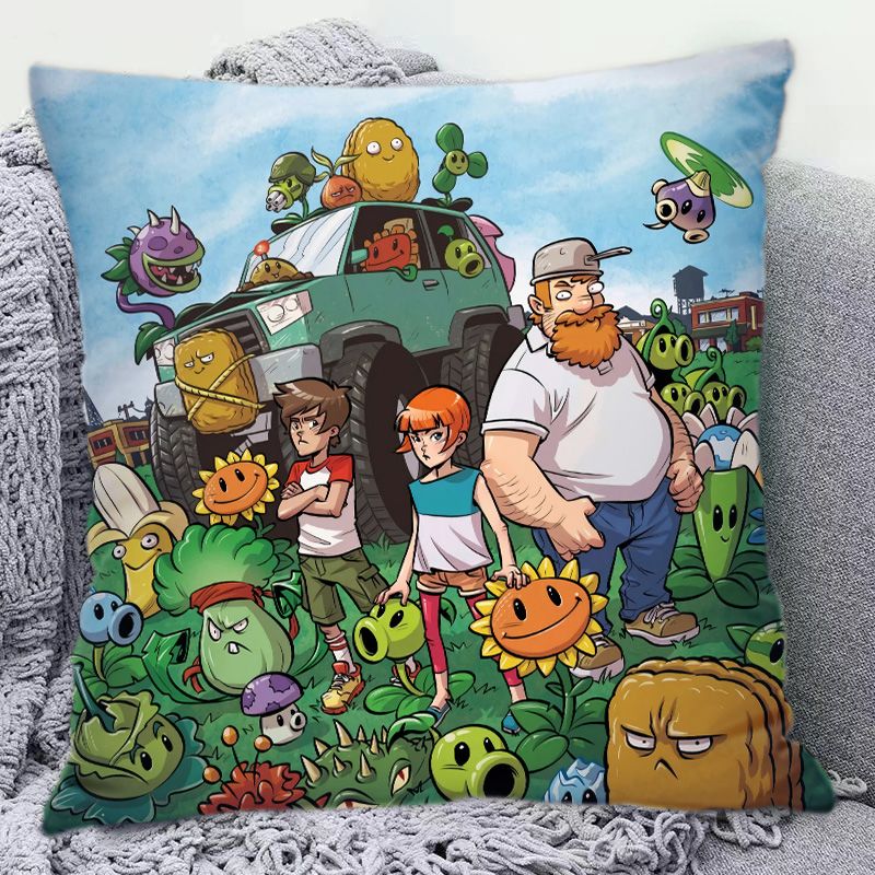 Plants Vs. Zombies Cute Cartoo - огляд і ціна Home Decor Sofa