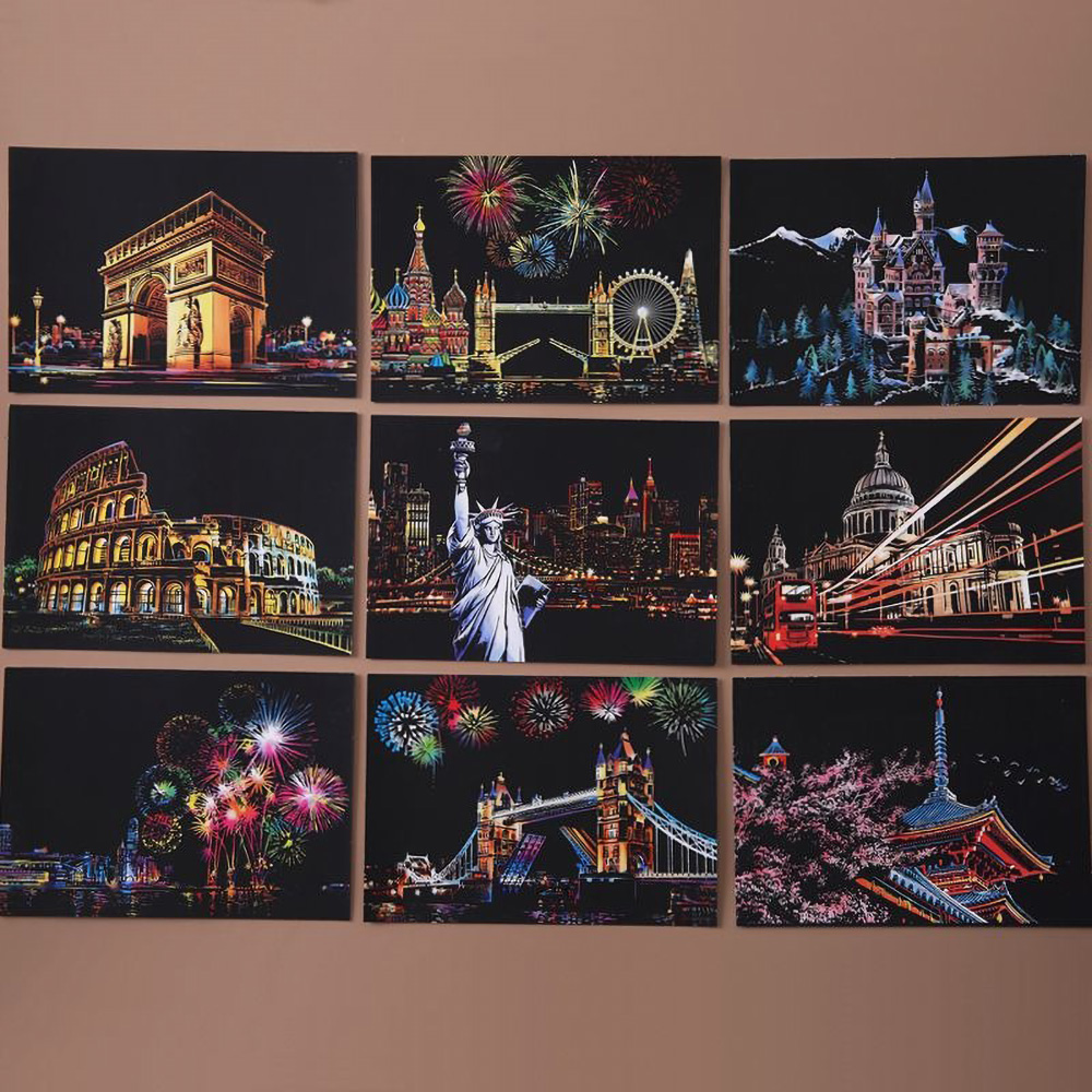 20*14cm DIY Night Scene Painti - огляд і ціна Home Decor Scrap