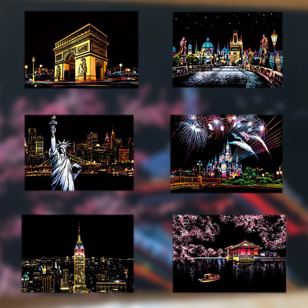 20*14cm DIY Night Scene Painti - огляд і ціна Home Decor Scrap