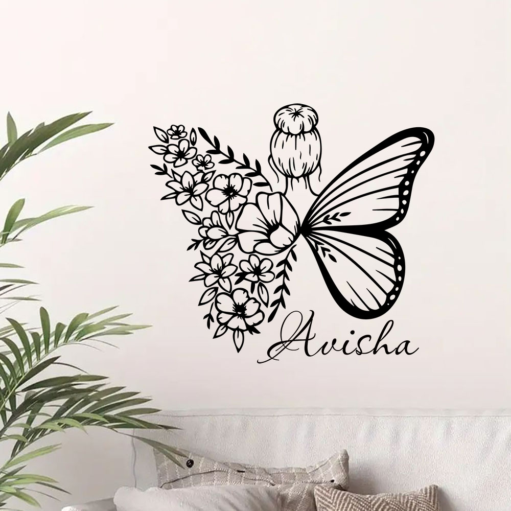 1PC NEW Butterfly Flower Fairy - огляд і ціна Home Decor Wall Stickers