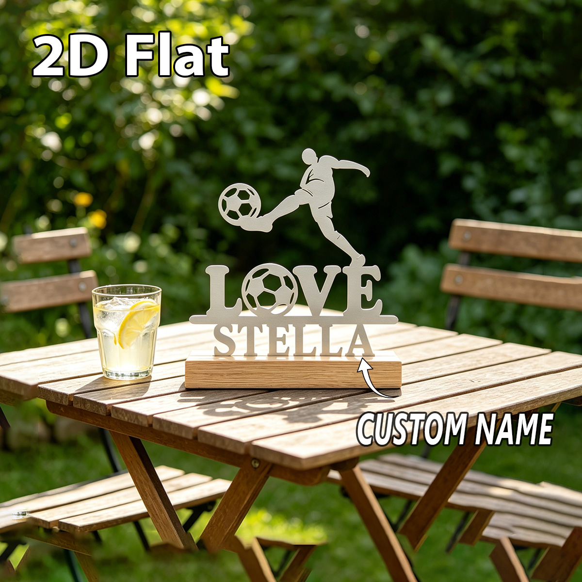 1Pc Custom Name love football  - огляд і ціна Home Decor Lovely Home