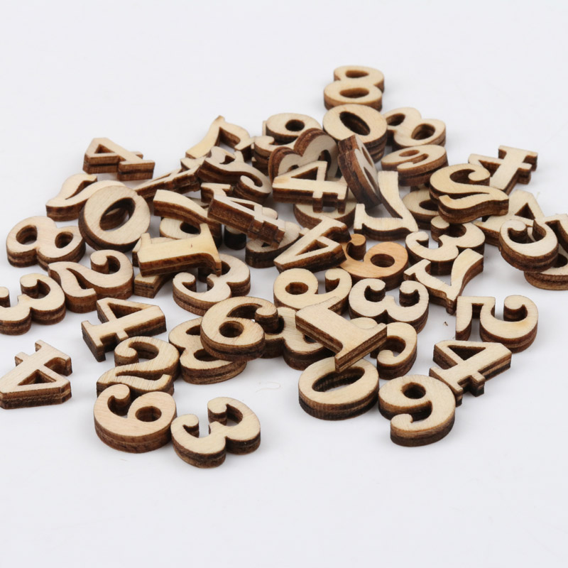 Mixed 0-9 Number Natural Woode - огляд і ціна Home Decor Scrap