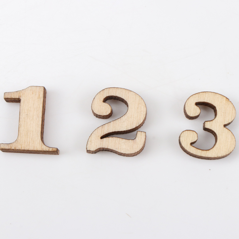 Mixed 0-9 Number Natural Woode - огляд і ціна Home Decor Scrap