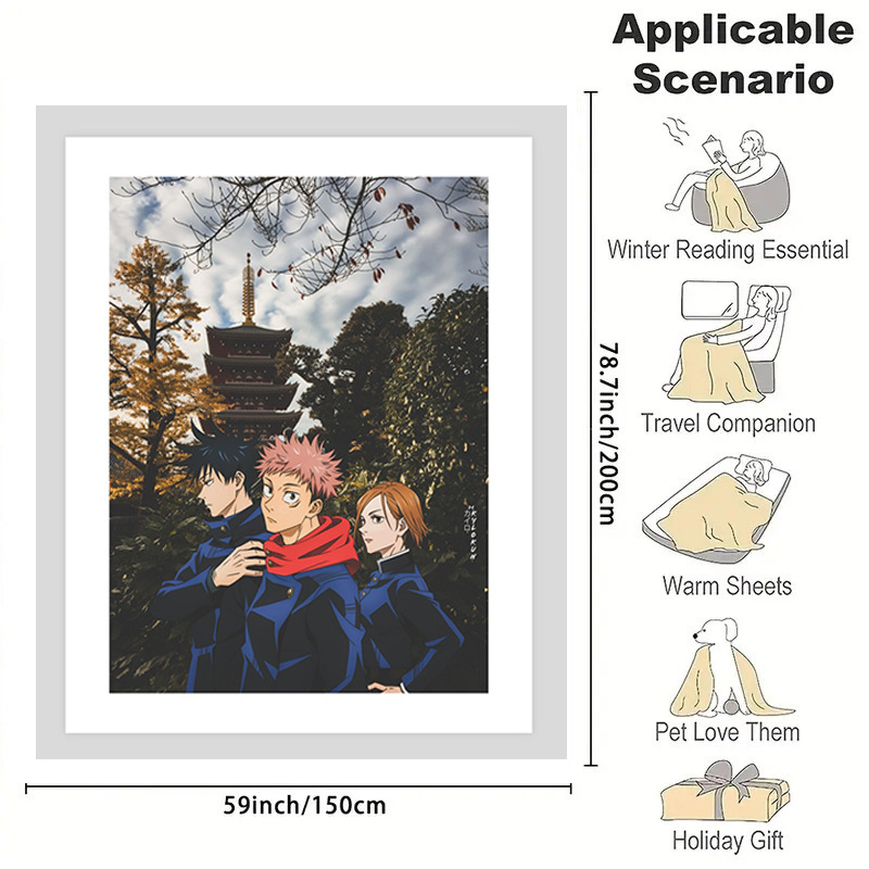 Jujutsu Kaisen Anime Fleece Bl - огляд і ціна Home Decor Ideas