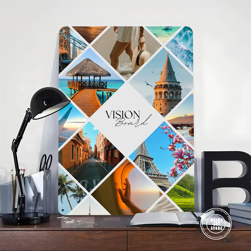 Travel Vision Board Collage Pr - огляд і ціна Home Decor Vision Board