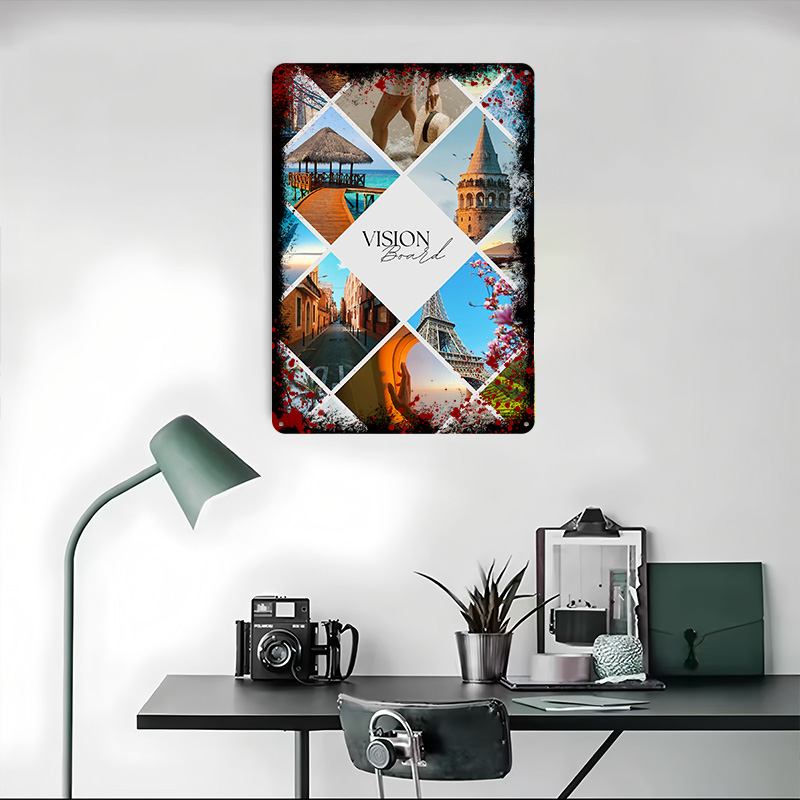 Travel Vision Board Collage Pr - огляд і ціна Home Decor Vision Board