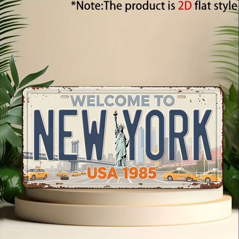 2D Flat, 1pc 1pcs Vintage 1985 - огляд і ціна Home Decor New York