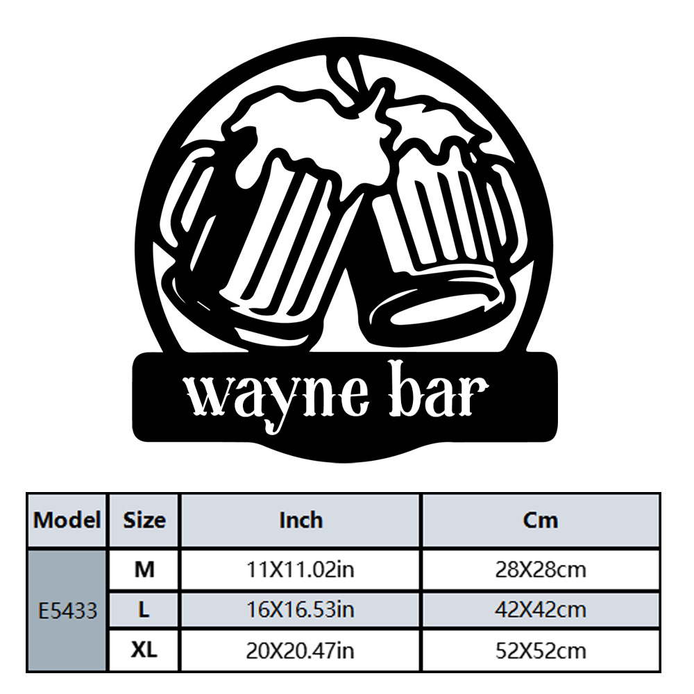 1PC NEW Beer Customizable Text - огляд і ціна Home Decor Wall Stickers