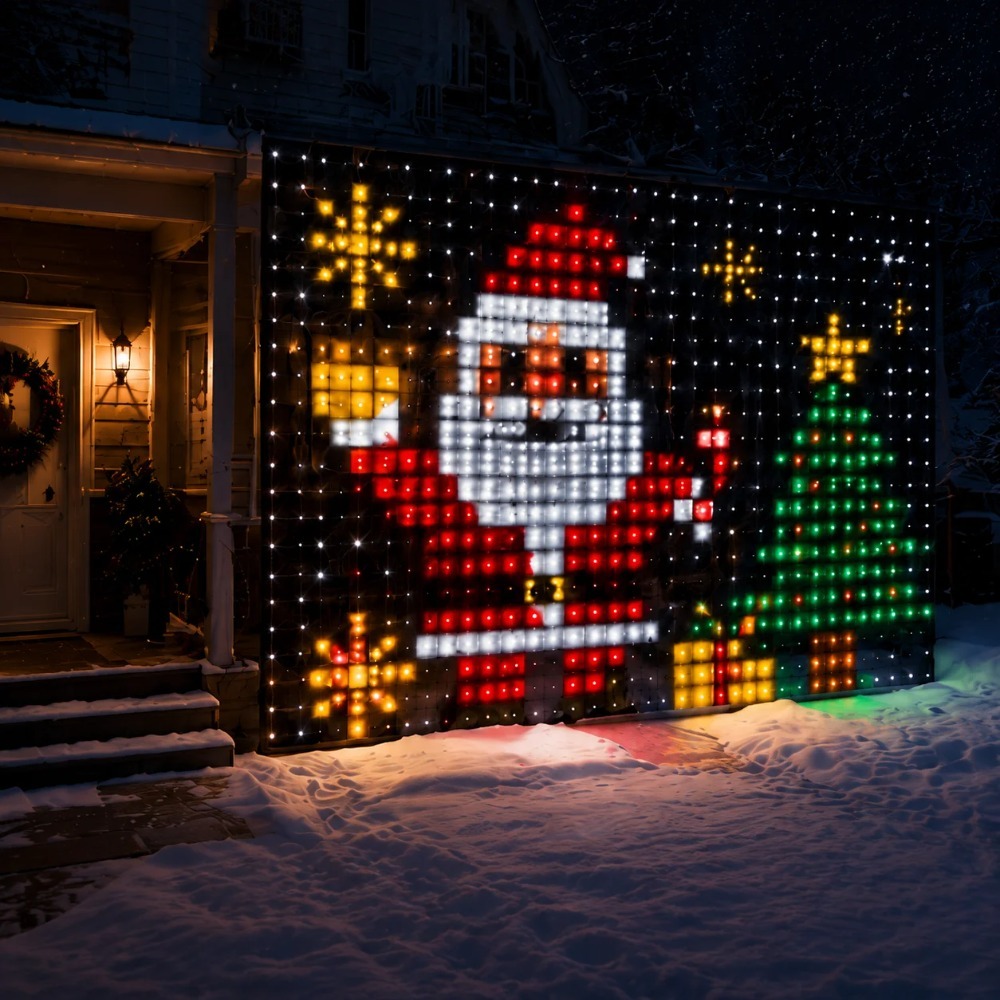 LED Pixel Curtain Lights Bluet - огляд і ціна Home Decor Curtains