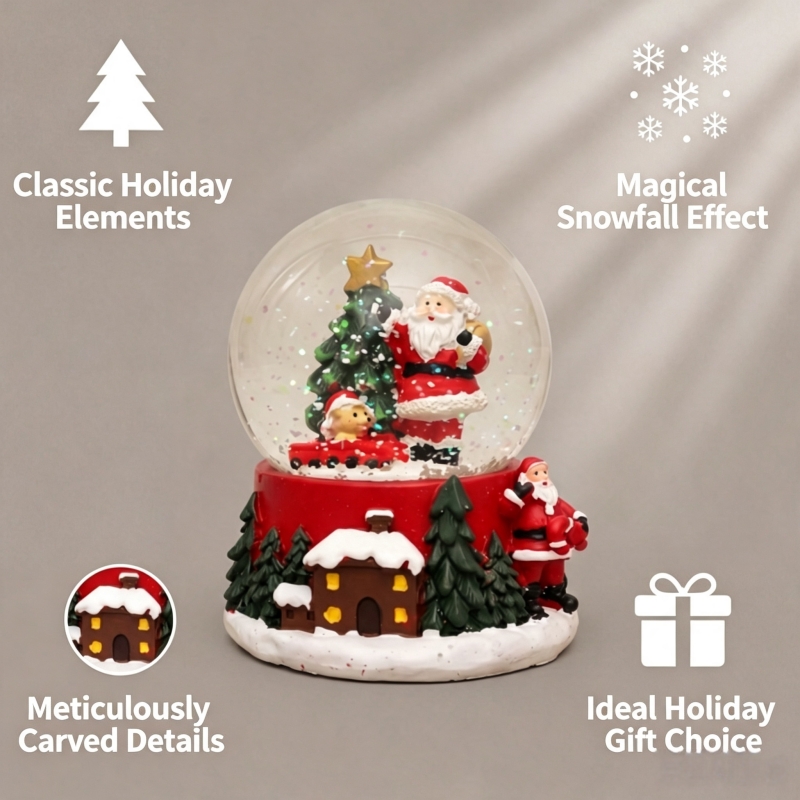 Non-Luminous Santa Claus Snow  - огляд і ціна Home Decor Xmas Gifts