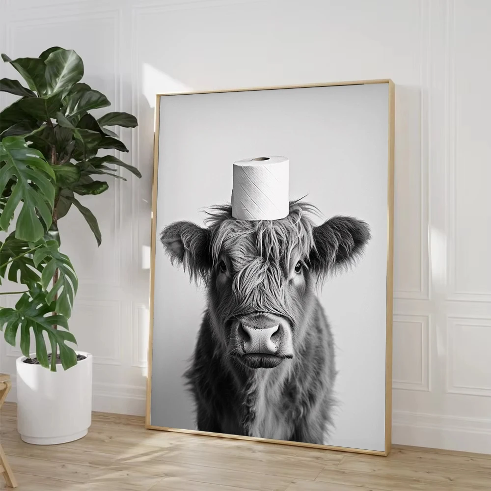 Highland Cow Otter Cat  Raccoo - огляд і ціна Home Decor Scrap