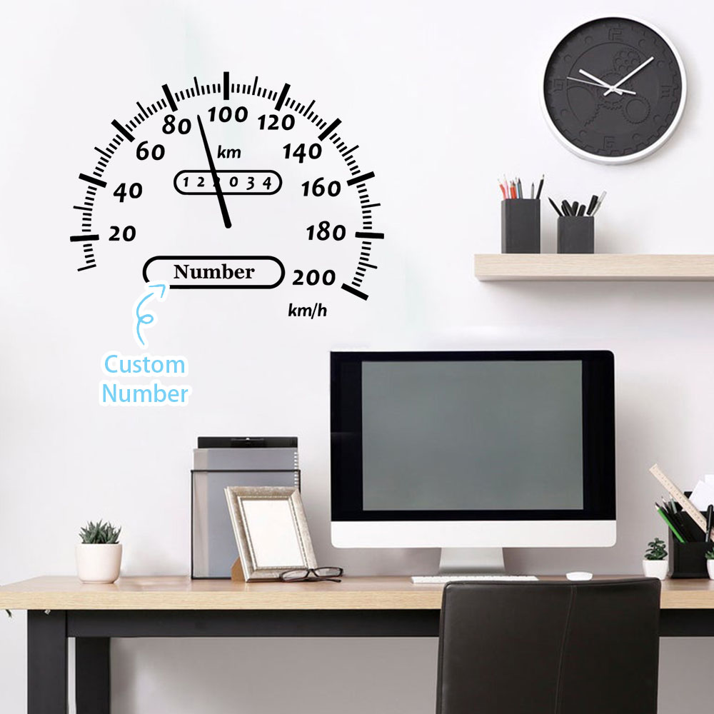1PC Creative Fuel Gauge Person - огляд і ціна Home Decor Wallpaper
