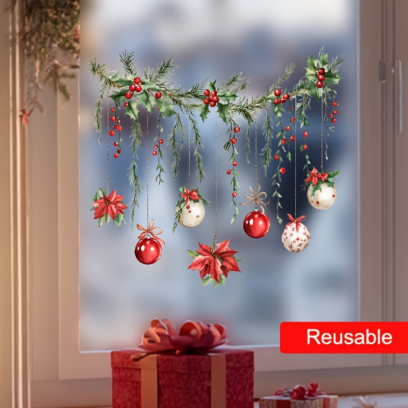Christmas Windows Sticker Merr - огляд і ціна Home Decor Xmas Gifts