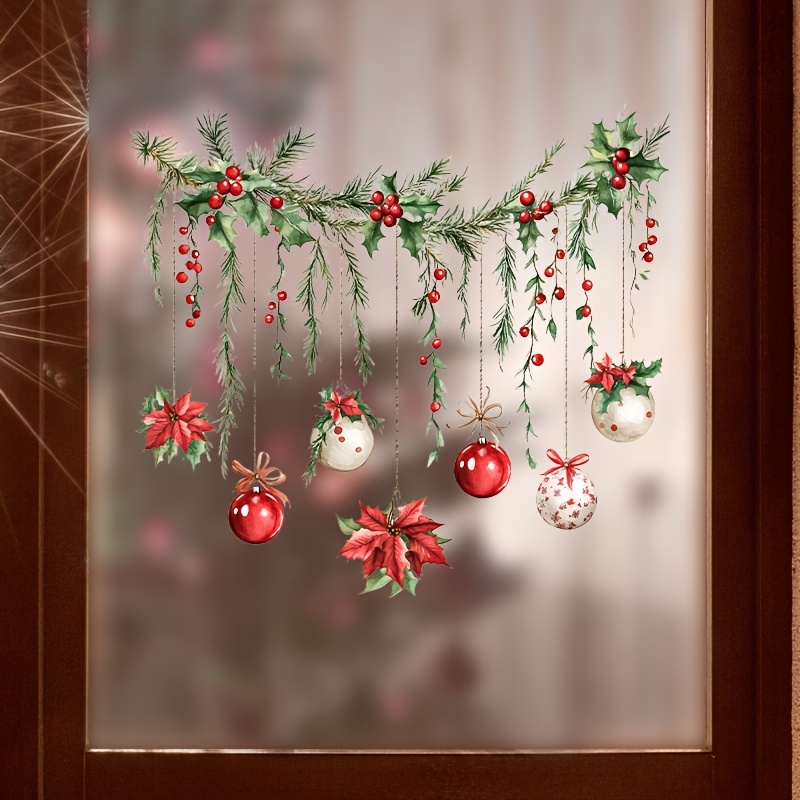 Christmas Windows Sticker Merr - огляд і ціна Home Decor Xmas Gifts