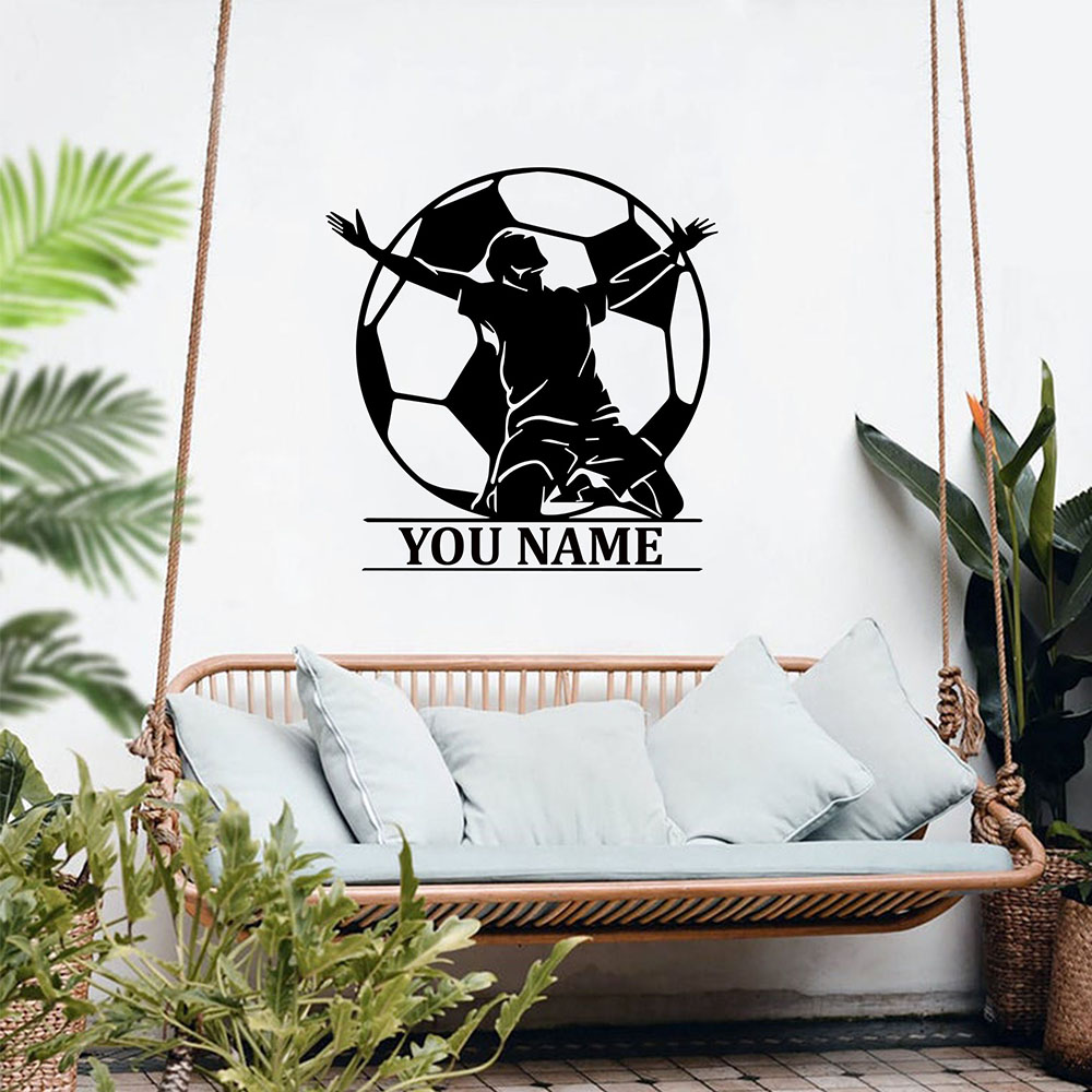 1PC Colorful Soccer Customizab - огляд і ціна Home Decor Wall Stickers