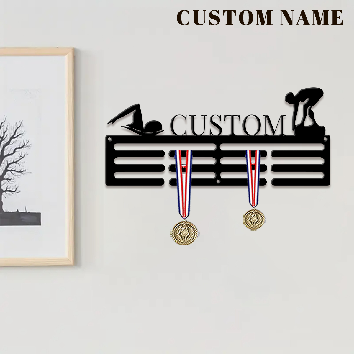 1pc Custom Swimming Metal Meda - огляд і ціна Home Decor Happy