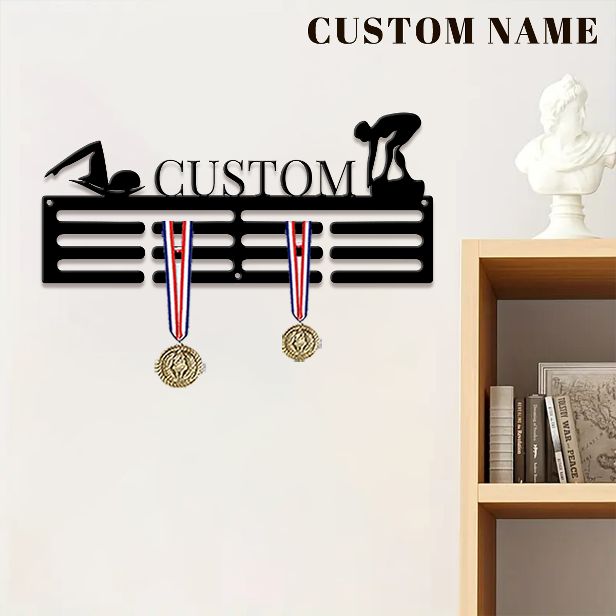 1pc Custom Swimming Metal Meda - огляд і ціна Home Decor Happy