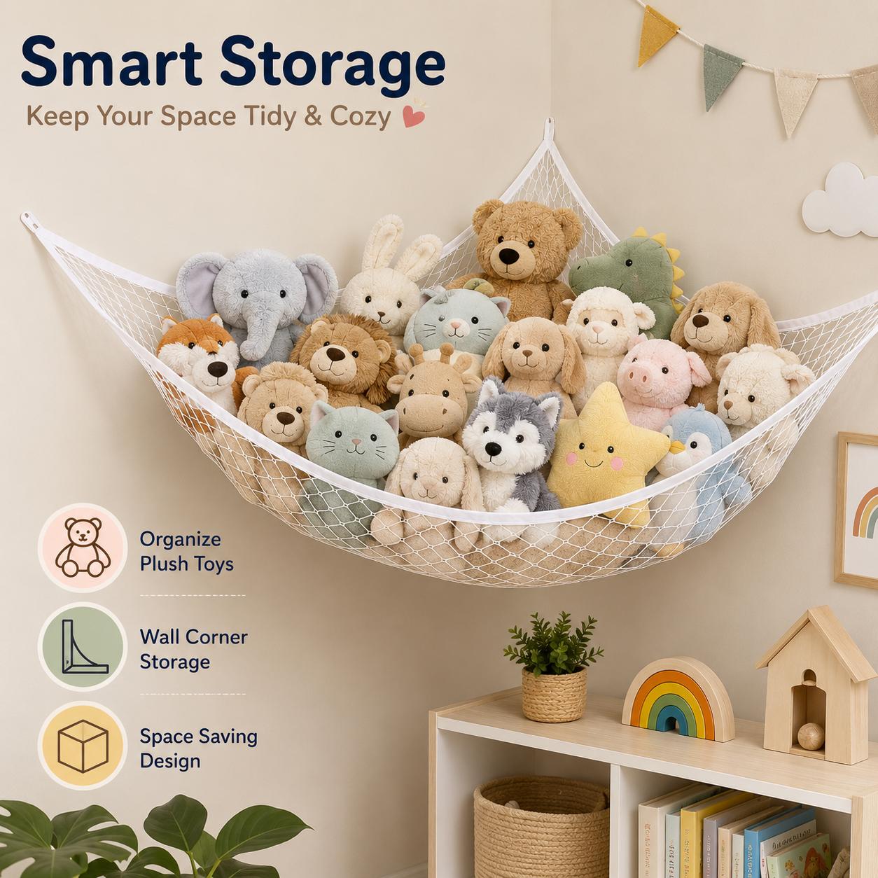 Mesh Toy Storage Hammock Hangi - огляд і ціна Home Decor Com