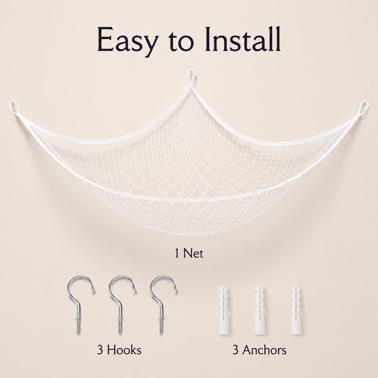 Mesh Toy Storage Hammock Hangi - огляд і ціна Home Decor Com