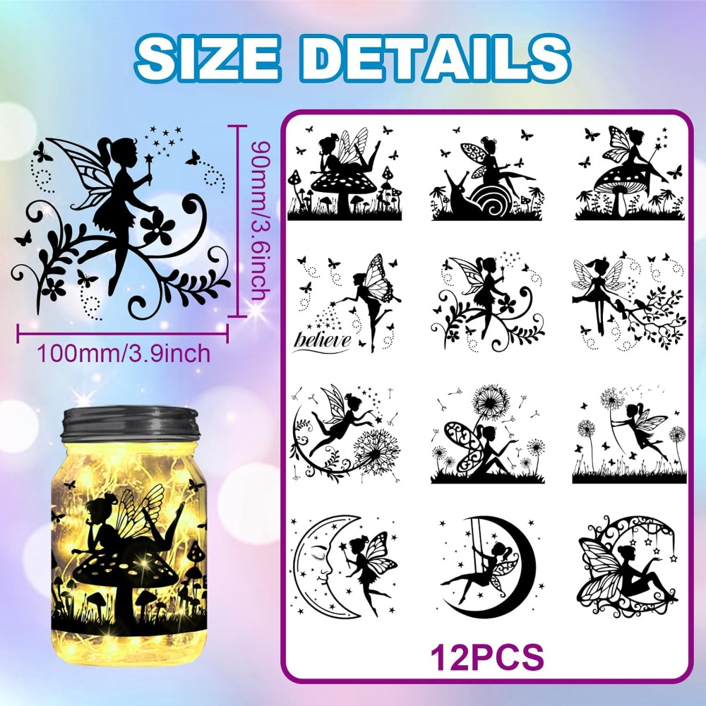 Elf Silhouette Jar Cutouts Pap - огляд і ціна Home Decor Wallpaper