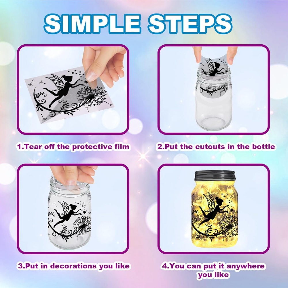 Elf Silhouette Jar Cutouts Pap - огляд і ціна Home Decor Wallpaper