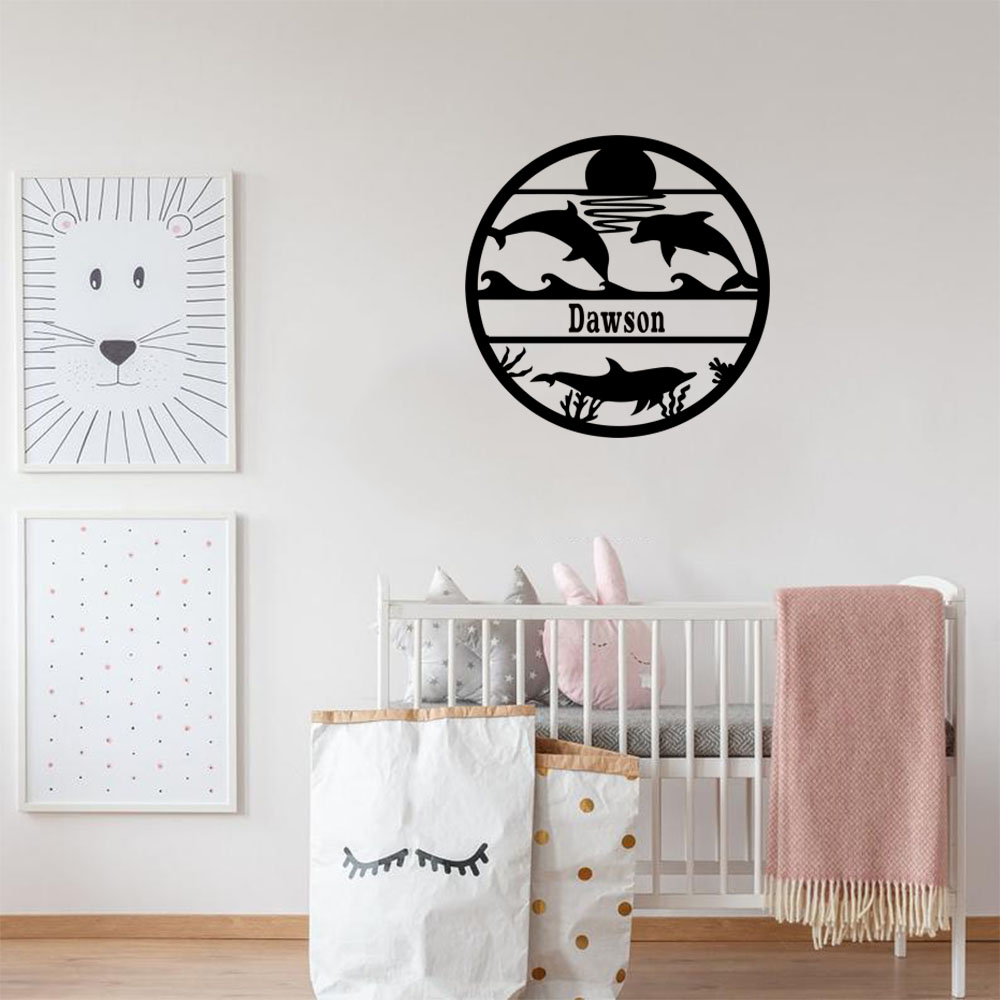 1PC NEW Dolphin Customizable N - огляд і ціна Home Decor Wall Stickers