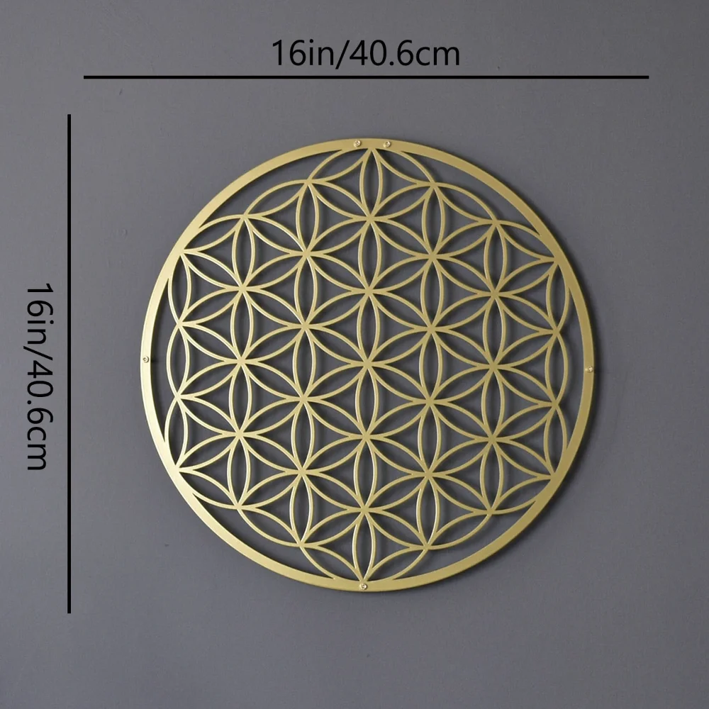 Flower of Life Metal Wall Art  - огляд і ціна Home Decor Sofa