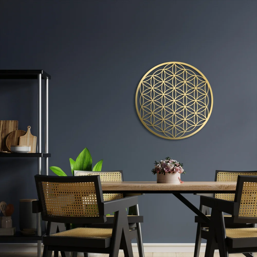 Flower of Life Metal Wall Art  - огляд і ціна Home Decor Sofa