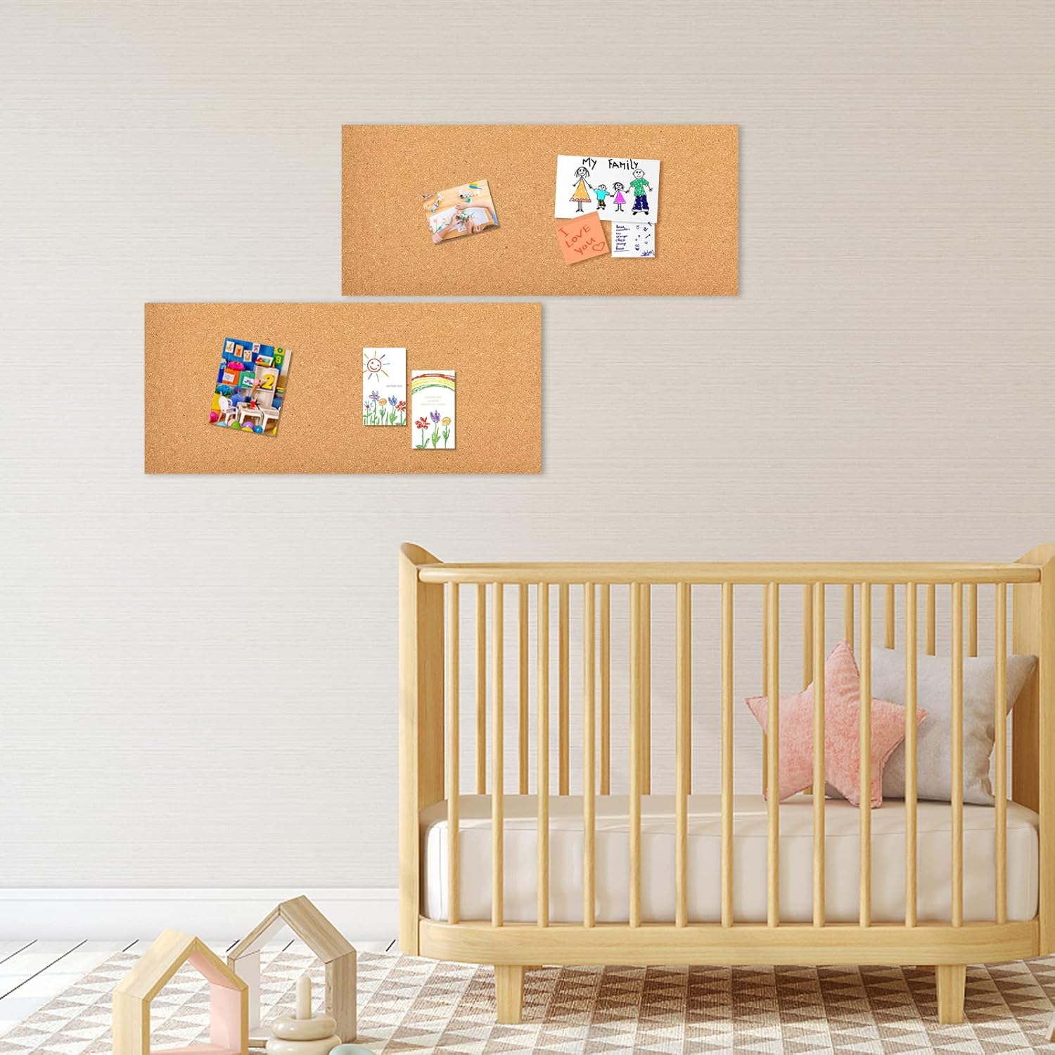 2/4/6 Pieces of Cork Bulletin  - огляд і ціна Home Decor Vision Board