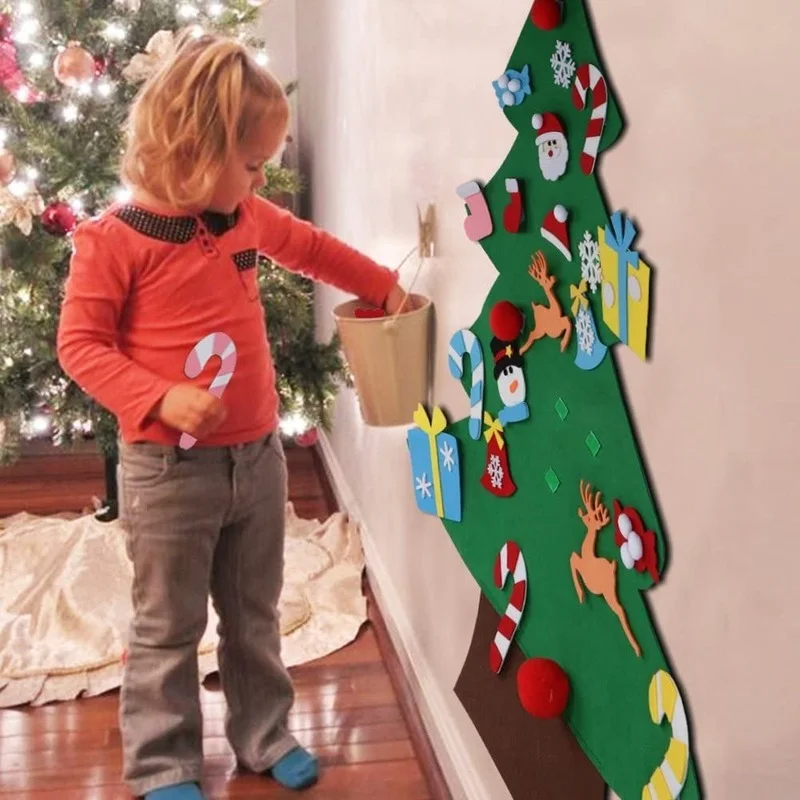 Kids DIY Felt Christmas Tree C - огляд і ціна Home Decor Xmas Gifts
