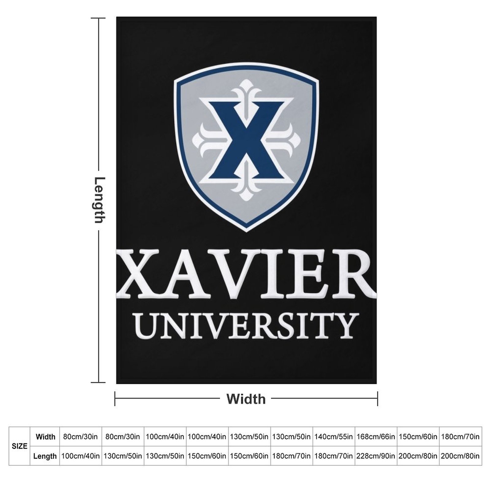 Xavier University Throw Blanke - огляд і ціна Xavier Home Decor