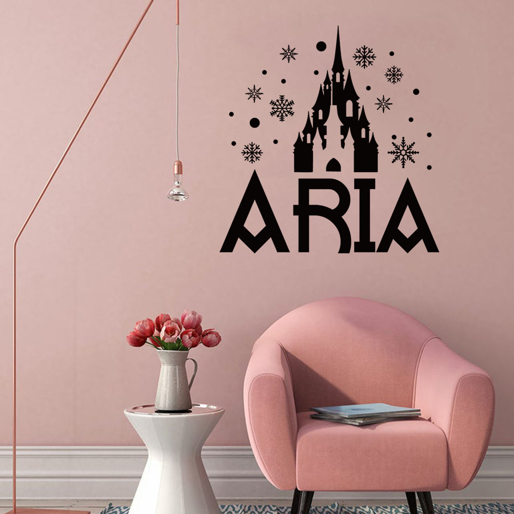 1PC Cute Castle Snowflake Cust - огляд і ціна Home Decor Wallpaper