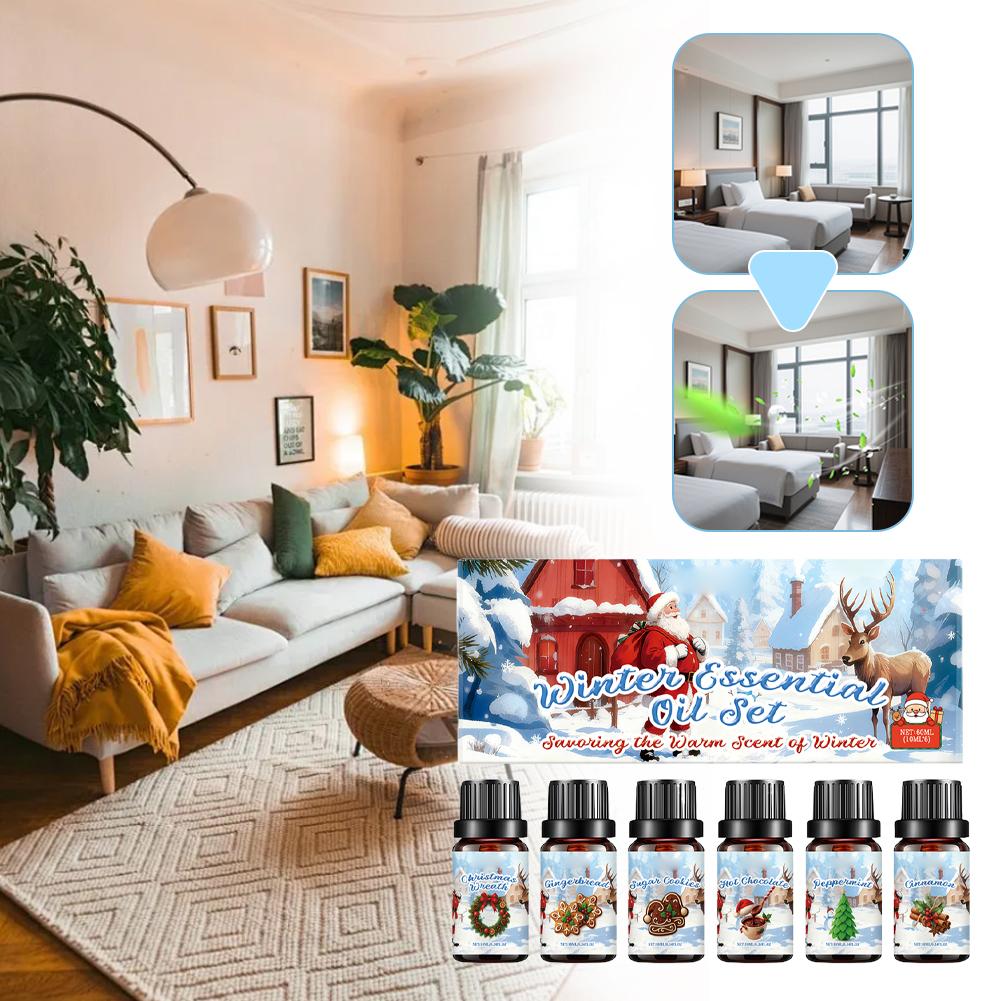 Winter Essential Oil Set 6PCS* - огляд і ціна Home Decor Xmas Gifts