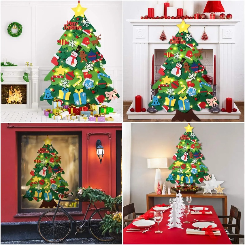 DIY Felt Christmas Tree with D - огляд і ціна Home Decor Xmas Gifts