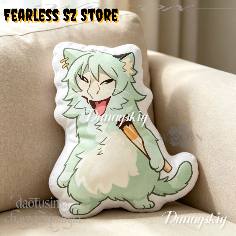 Chainsmoker Cat Q Version Doll - огляд і ціна Home Decor Sofa