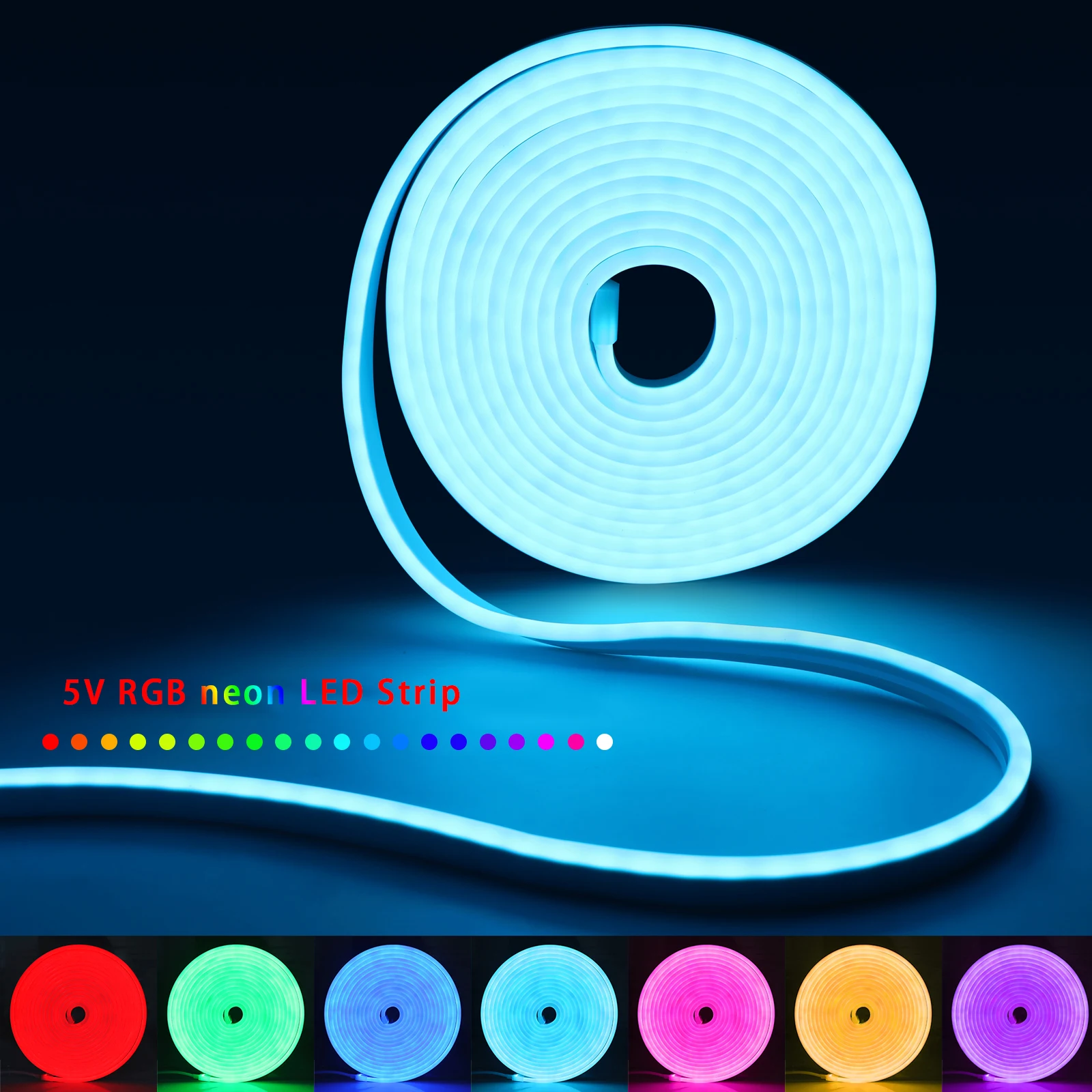1-5m RGB LED Neon Strip Light  - огляд і ціна Home Decor Happy